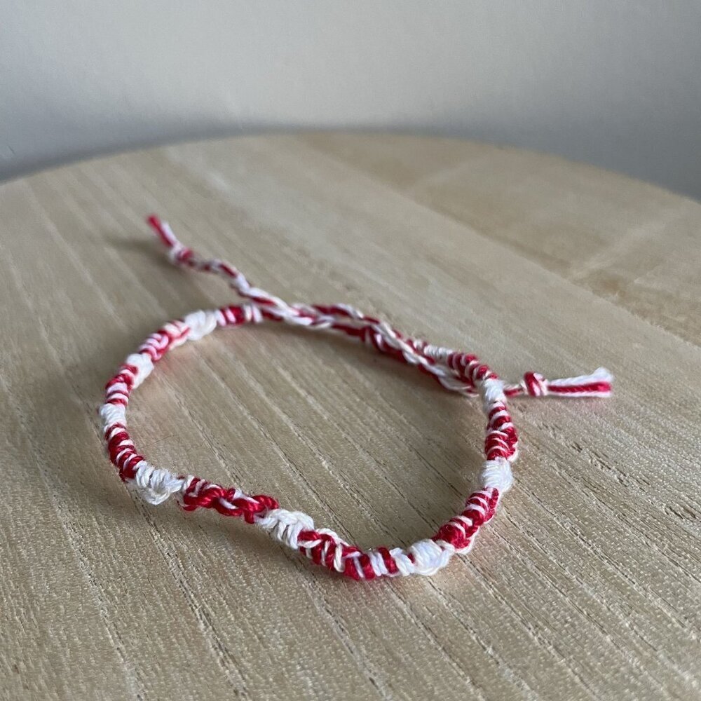 Adelia Bracelet, anklet, trendy, comfortable, tie, embroidery thread, woven, gif
